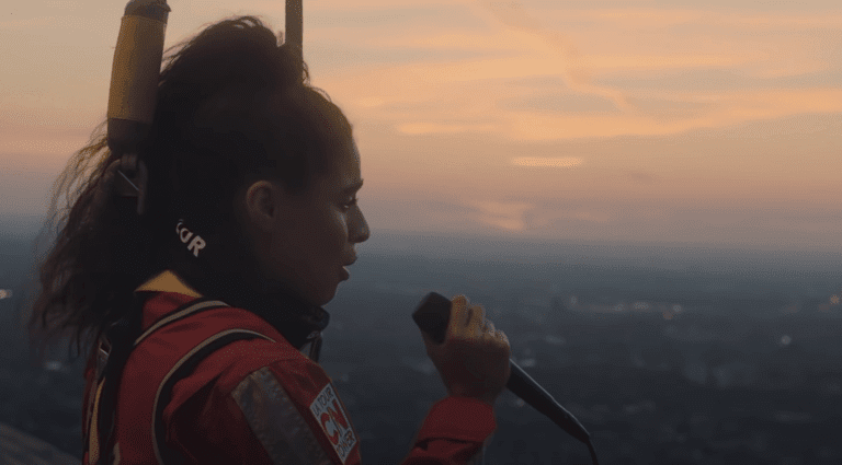 Jessie Reyez On Top Of The CN Tower For Canadian National Anthem (NBA Playoffs)