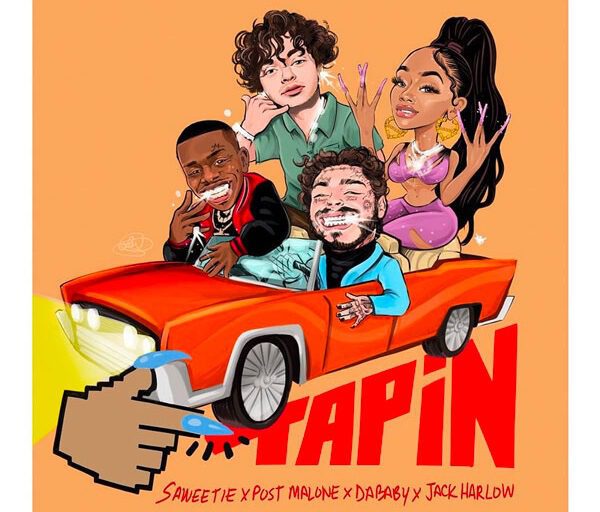 Saweetie Taps Post Malone, DaBaby, & Jack Harlow for ‘Tap In’ Remix