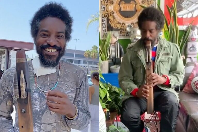 Here Are the Best Moments of Andre 3000 Playing a Flute in a City Near You