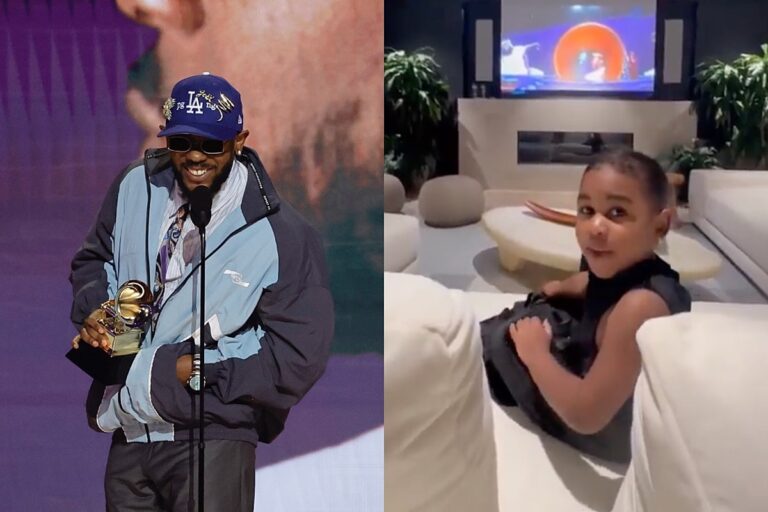 Kendrick Lamar’s Daughter Reacts to His Grammy Award Speech
