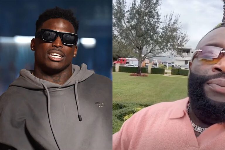Tyreek Hill Calls Out Rick Ross for Filming Hill’s House Fire