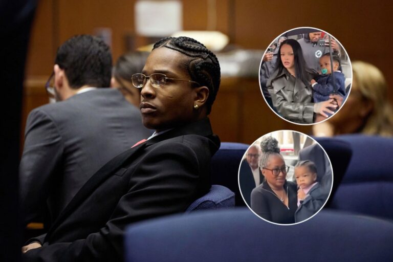 ASAP Rocky Receives Special Message From Two Sons at Trial