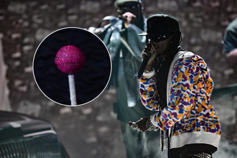 Playboi Carti Turns Candy to Luxury With a Diamond Lollipop